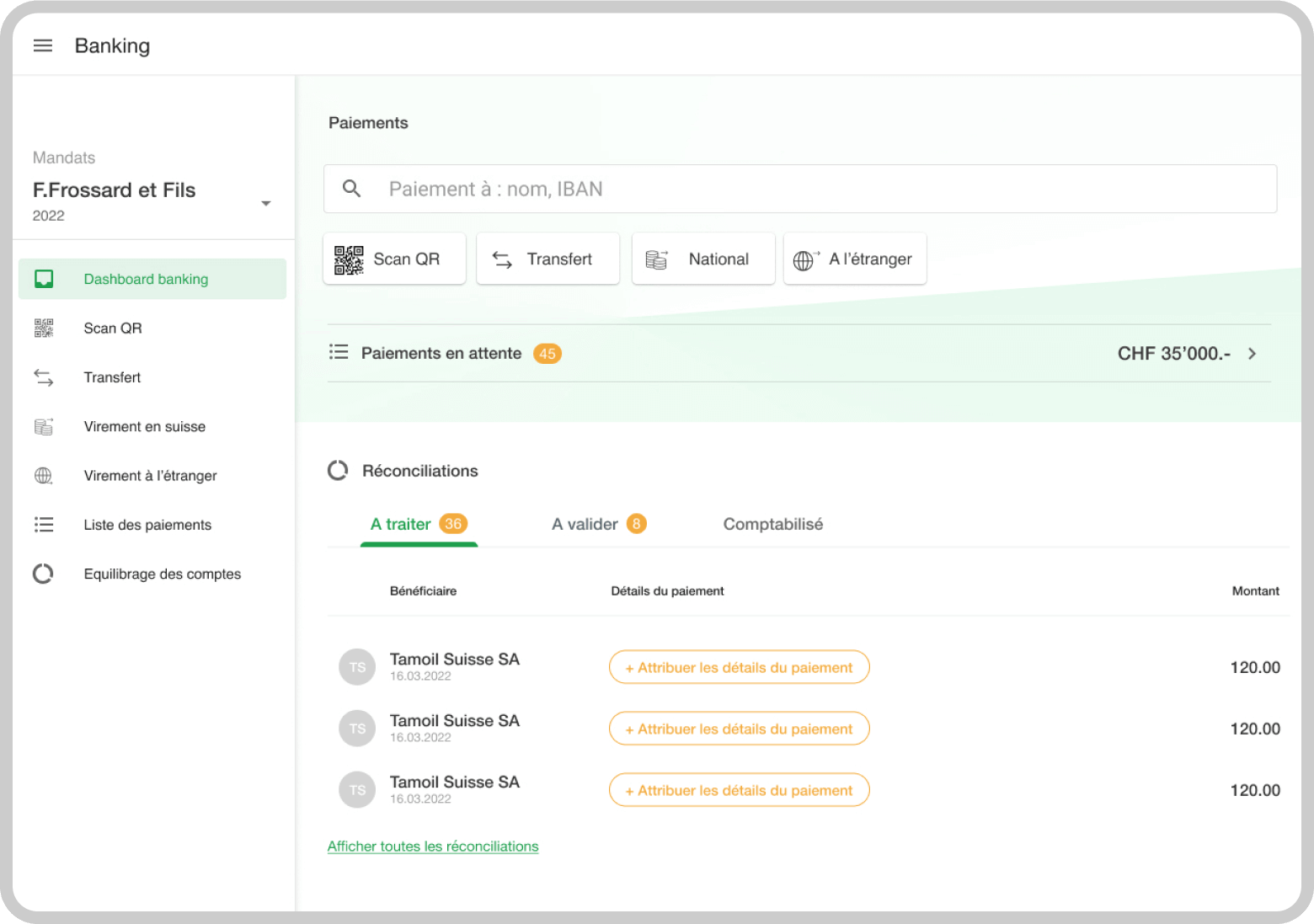 A-TWIN main application interface on green background